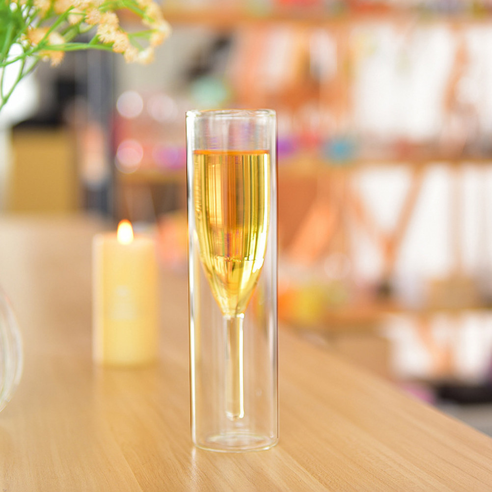 2Pcs Double Wall Glass Set 100 - đánh giá và giá Home Bar Set