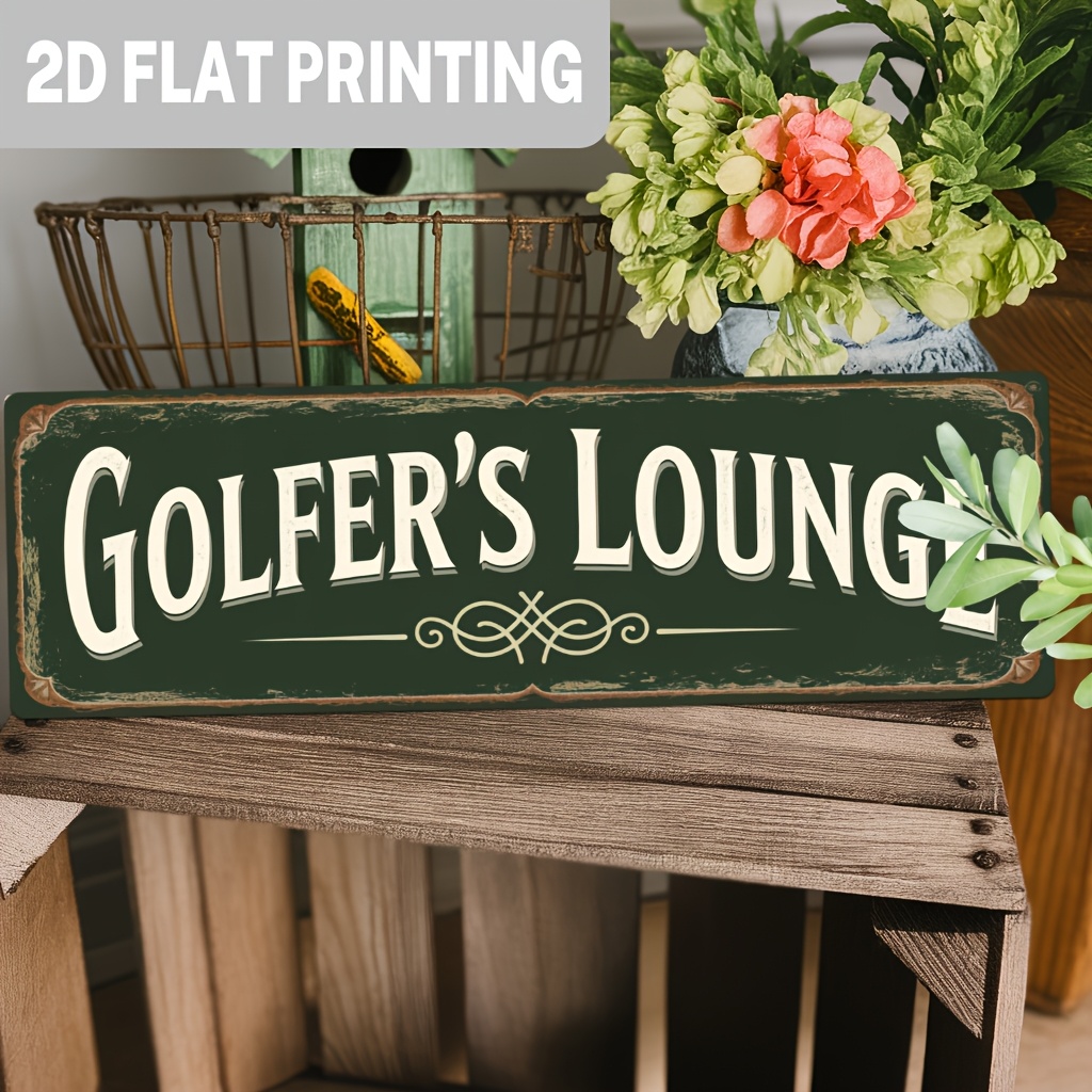 2D Flat, 1pc, Vintage Golfer'S - đánh giá và giá Home Bar Lounge