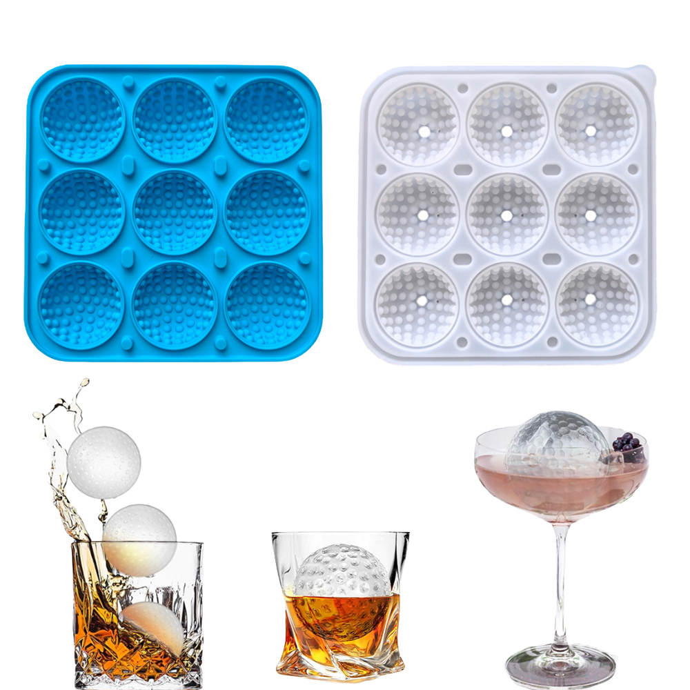 9-cavity golf ball with lid ic - đánh giá và giá Ice Mold Sphere