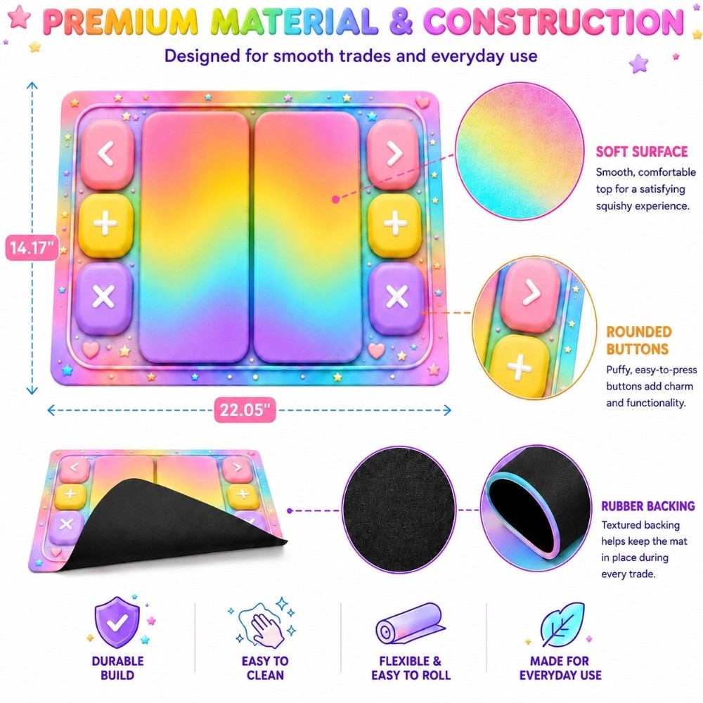 Rounded Buttons Fidget Trading - đánh giá và giá Bar Mat Rubber